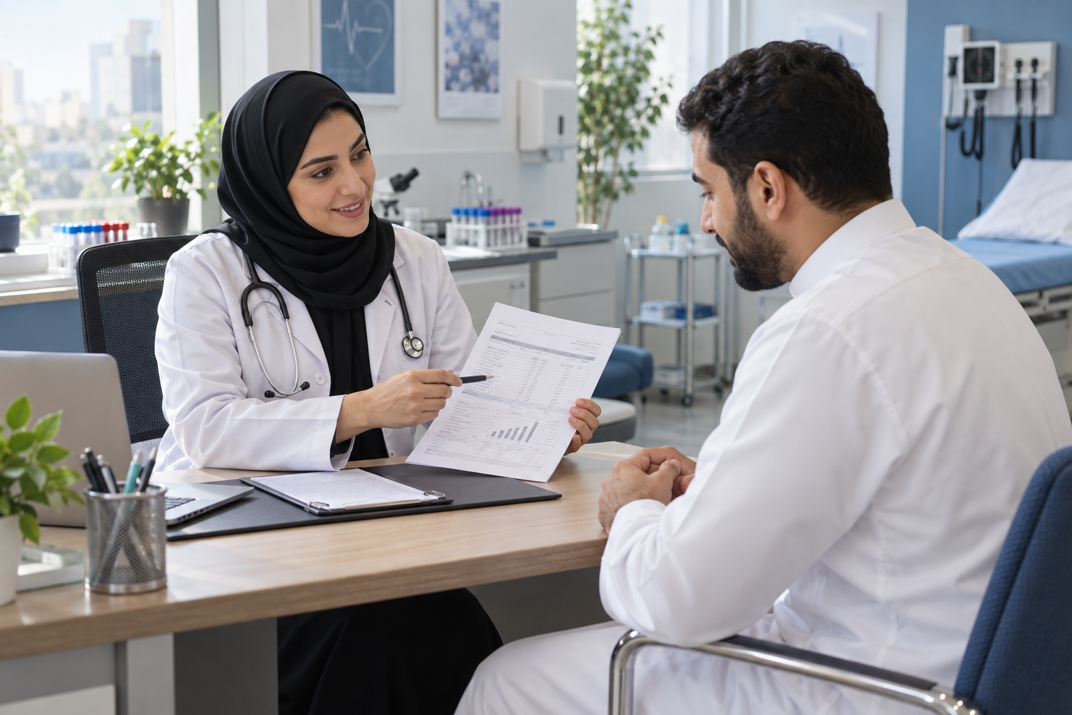 Health story scene
